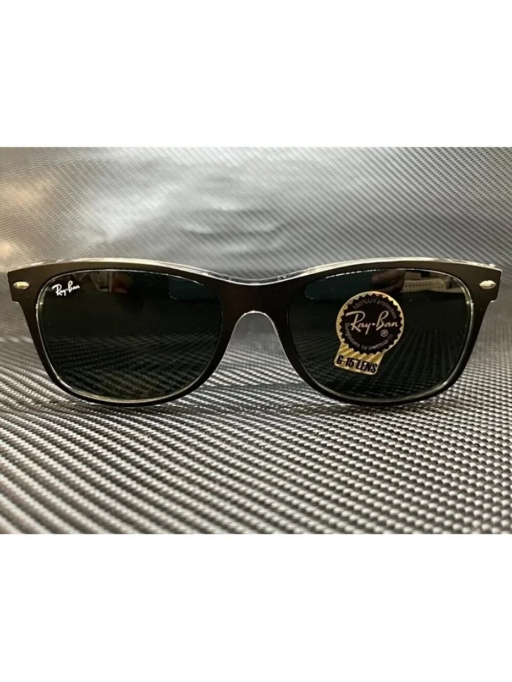 New Ray-Ban Men  Black Sunglasses  55- 18- 145